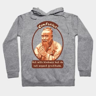 Confucius Portrait and Quote Hoodie